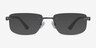 Turbine Matte Gunmetal MetalEyeglass Frames from EyeBuyDirect, with Tinted Lenses