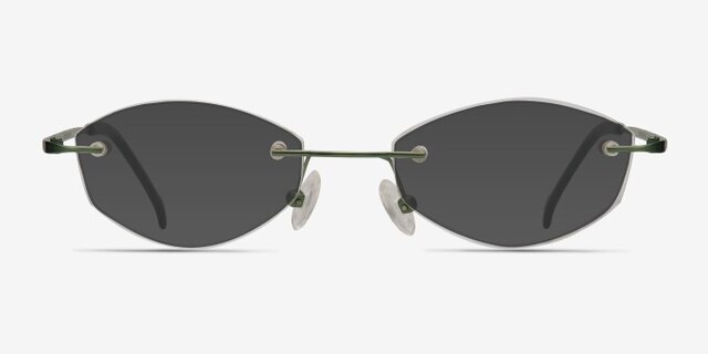 Exist Vert MétalMontures de lunettes de vue d'EyeBuyDirect, Avec des Verres Teintés