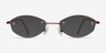 Exist Rouge MétalMontures de lunettes de vue d'EyeBuyDirect, Avec des Verres Teintés