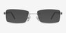Jeremiah Silver MetalEyeglass Frames from EyeBuyDirect, with Tinted Lenses