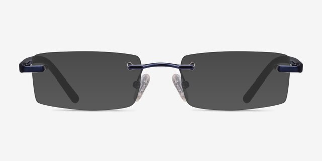 Montecelio Navy MetalEyeglass Frames from EyeBuyDirect, with Tinted Lenses