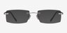 Collector Argenté MétalMontures de lunettes de vue d'EyeBuyDirect, Avec des Verres Teintés