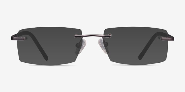 Collector Gunmetal MetalEyeglass Frames from EyeBuyDirect, with Tinted Lenses