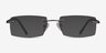 Collector Gunmetal MetalEyeglass Frames from EyeBuyDirect, with Tinted Lenses