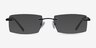Collector Black MetalEyeglass Frames from EyeBuyDirect, with Tinted Lenses