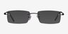 Percy Gunmetal MetalEyeglass Frames from EyeBuyDirect, with Tinted Lenses