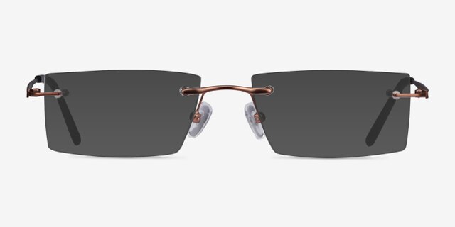 Primo Coffee MetalEyeglass Frames from EyeBuyDirect, with Tinted Lenses