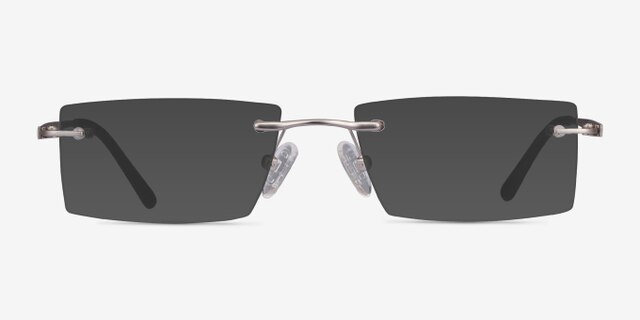 Primo Argenté MétalMontures de lunettes de vue d'EyeBuyDirect, Avec des Verres Teintés