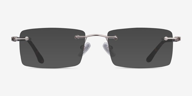 Orion Silver MetalEyeglass Frames from EyeBuyDirect, with Tinted Lenses