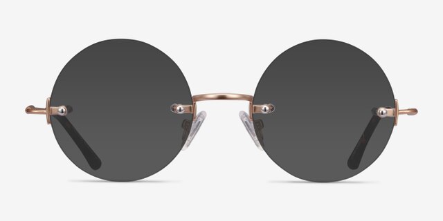 Palo Alto Doré MétalMontures de lunettes de vue d'EyeBuyDirect, Avec des Verres Teintés
