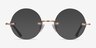 Palo Alto Doré MétalMontures de lunettes de vue d'EyeBuyDirect, Avec des Verres Teintés