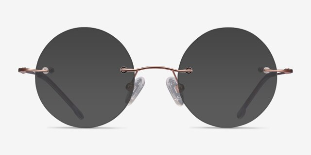 Altus Or rose MétalMontures de lunettes de vue d'EyeBuyDirect, Avec des Verres Teintés