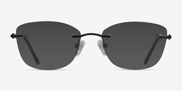 Vince Black MetalEyeglass Frames from EyeBuyDirect, with Tinted Lenses