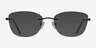 Vince Black MetalEyeglass Frames from EyeBuyDirect, with Tinted Lenses
