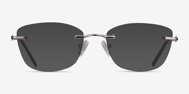 Vince Light Purple MetalEyeglass Frames from EyeBuyDirect, with Tinted Lenses