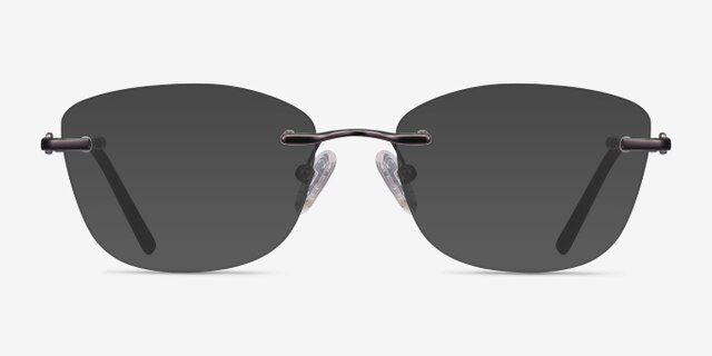 Vince Gunmetal MétalMontures de lunettes de vue d'EyeBuyDirect, Avec des Verres Teintés