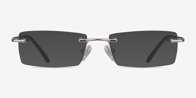 Regis Silver MetalEyeglass Frames from EyeBuyDirect, with Tinted Lenses