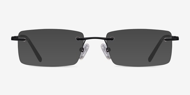 Earl Black MetalEyeglass Frames from EyeBuyDirect, with Tinted Lenses