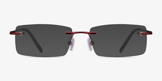 Earl Burgundy MetalEyeglass Frames from EyeBuyDirect, with Tinted Lenses
