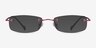 Lithe Cinnamon Red MetalEyeglass Frames from EyeBuyDirect, with Tinted Lenses