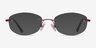Athena Red MetalEyeglass Frames from EyeBuyDirect, with Tinted Lenses