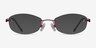 Create Burgundy MetalEyeglass Frames from EyeBuyDirect, with Tinted Lenses