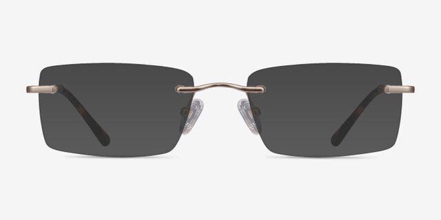 Enterprise Gold MetalEyeglass Frames from EyeBuyDirect, with Tinted Lenses