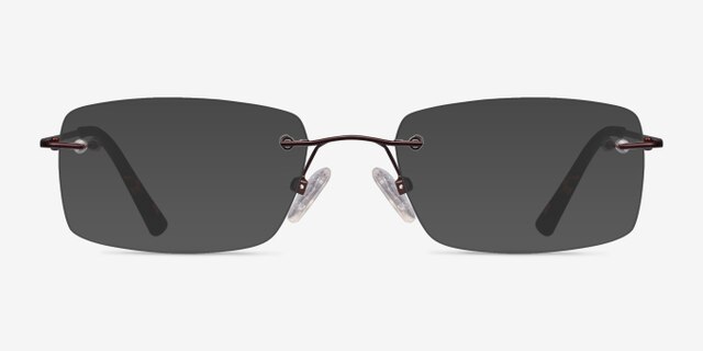 Forge Coffee MetalEyeglass Frames from EyeBuyDirect, with Tinted Lenses