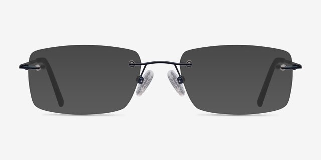 Forge Navy MetalEyeglass Frames from EyeBuyDirect, with Tinted Lenses