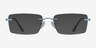 Bold Blue MetalEyeglass Frames from EyeBuyDirect, with Tinted Lenses