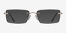 Bold Gold MetalEyeglass Frames from EyeBuyDirect, with Tinted Lenses