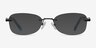 Scene Black MetalEyeglass Frames from EyeBuyDirect, with Tinted Lenses