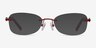 Scene Rouge MétalMontures de lunettes de vue d'EyeBuyDirect, Avec des Verres Teintés