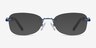 Scene Blue MetalEyeglass Frames from EyeBuyDirect, with Tinted Lenses