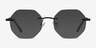 Generous Matte Black MetalEyeglass Frames from EyeBuyDirect, with Tinted Lenses
