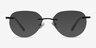 Feel Black MetalEyeglass Frames from EyeBuyDirect, with Tinted Lenses