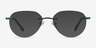 Feel Navy MetalEyeglass Frames from EyeBuyDirect, with Tinted Lenses