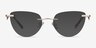 Harmony Matte Gold MetalEyeglass Frames from EyeBuyDirect, with Tinted Lenses