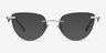 Harmony Matte Gunmetal MetalEyeglass Frames from EyeBuyDirect, with Tinted Lenses