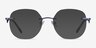 Belle Purple MetalEyeglass Frames from EyeBuyDirect, with Tinted Lenses