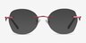 Ajar Raspberry MetalEyeglass Frames from EyeBuyDirect, with Tinted Lenses