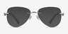 Ride Silver Light Gray MetalEyeglass Frames from EyeBuyDirect, with Tinted Lenses