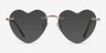 Amore Gold MetalEyeglass Frames from EyeBuyDirect, with Tinted Lenses