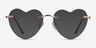 Amore Rose Gold MetalEyeglass Frames from EyeBuyDirect, with Tinted Lenses
