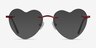 Amore Red MetalEyeglass Frames from EyeBuyDirect, with Tinted Lenses