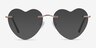 Bae Gold MetalEyeglass Frames from EyeBuyDirect, with Tinted Lenses