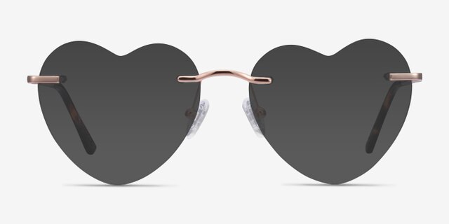 Bae Rose Gold MetalEyeglass Frames from EyeBuyDirect, with Tinted Lenses
