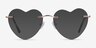 Bae Rose Gold MetalEyeglass Frames from EyeBuyDirect, with Tinted Lenses