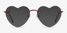 Bae Burgundy MetalEyeglass Frames from EyeBuyDirect, with Tinted Lenses