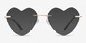 Love Light Gold MetalEyeglass Frames from EyeBuyDirect, with Tinted Lenses